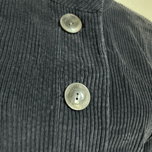 J. Jill Corduroy Blazer Jacket Velvet Trim Flip Cuff - Picture 6 of 10